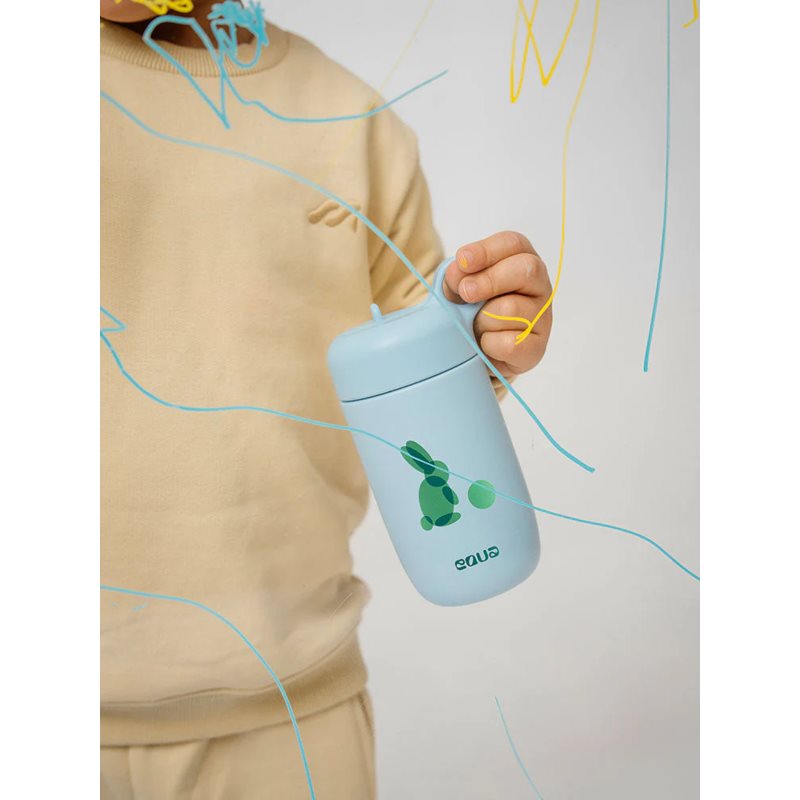 Equa Kids nerezová láhev na vodu pro děti Rabbit 400 ml (obrázek 6)