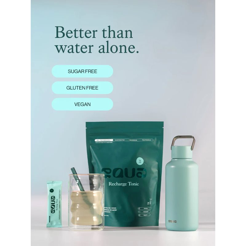 Equa Recharge Tonic rehydratační iontový nápoj k zajištění elektrolytické rovnováhy příchuť Lime & Mint 20x4.5 g (obrázek 3)