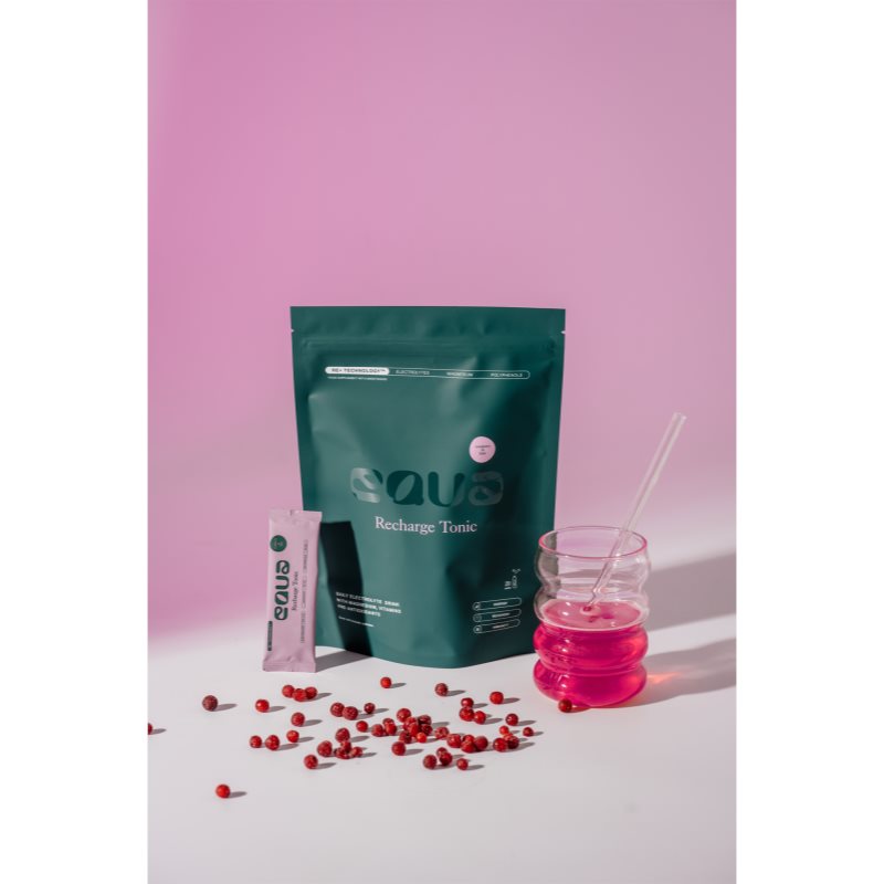 Equa Recharge Tonic rehydratační iontový nápoj k zajištění elektrolytické rovnováhy příchuť Cranberry & Lime 20x4.5 g (obrázek 3)