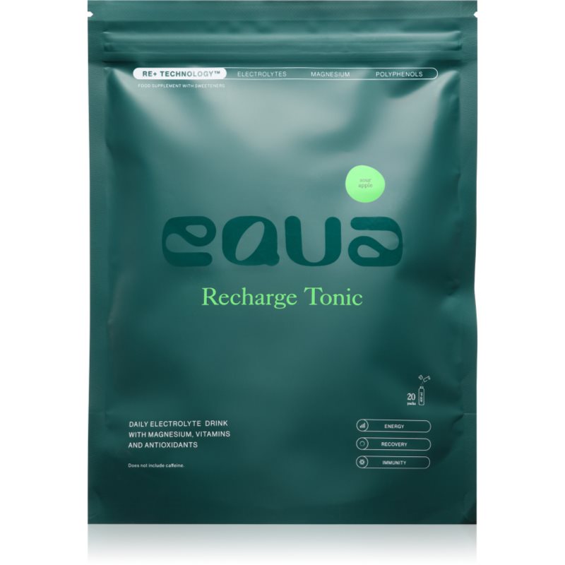 Equa Recharge Tonic rehydratační iontový nápoj k zajištění elektrolytické rovnováhy příchuť Sour Apple 20x4.5 g
