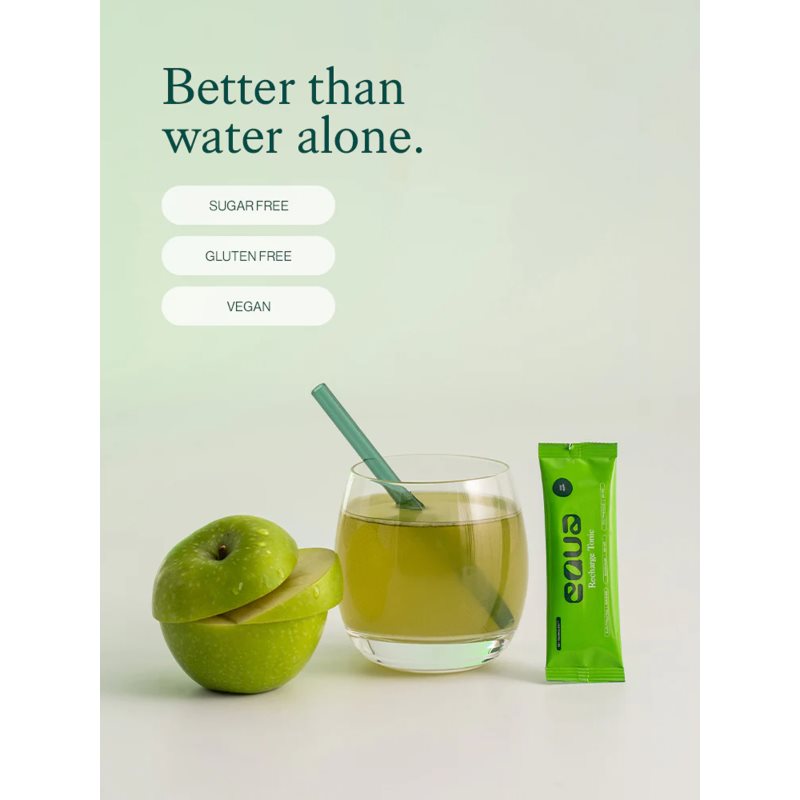 Equa Recharge Tonic rehydratační iontový nápoj k zajištění elektrolytické rovnováhy příchuť Sour Apple 20x4.5 g (obrázek 3)