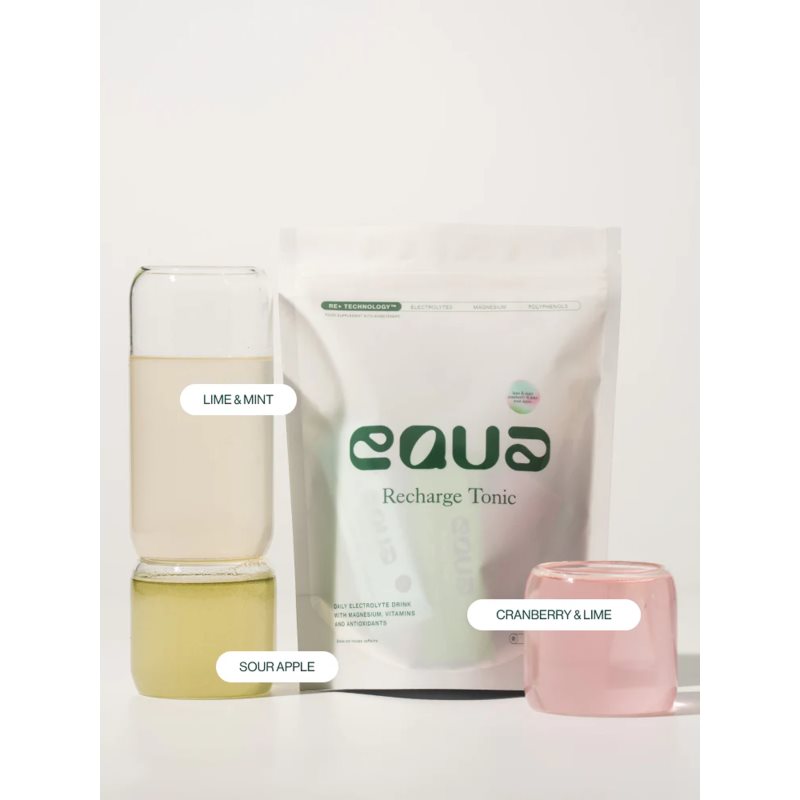 Equa Recharge Tonic rehydratační iontový nápoj k zajištění elektrolytické rovnováhy příchuť Mix –⁠⁠⁠⁠⁠⁠ Cranberry & Lime, Sour Apple, Lime & Mint 21x4 (obrázek 3)