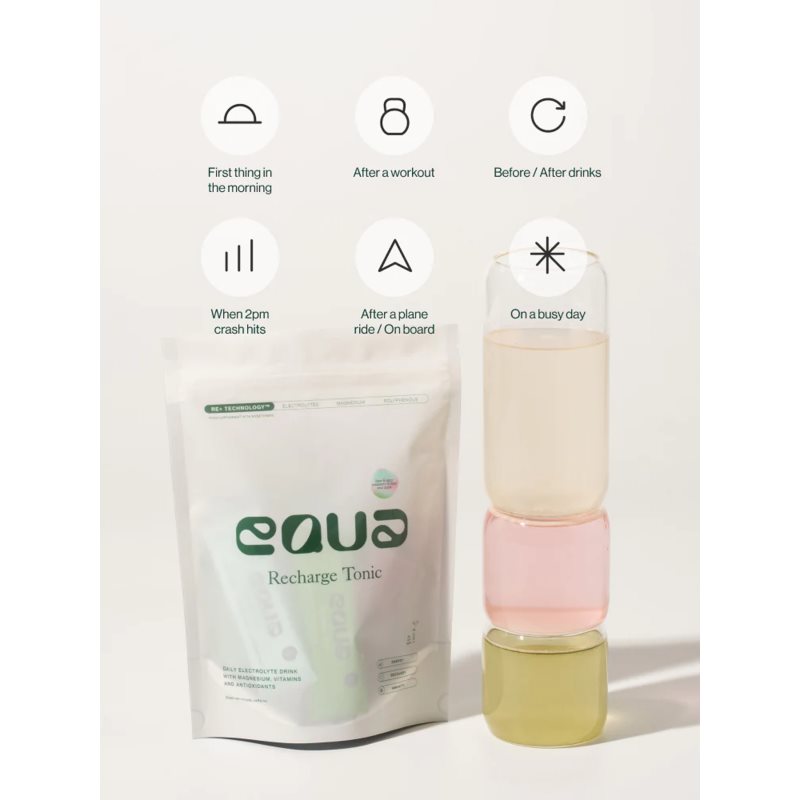 Equa Recharge Tonic rehydratační iontový nápoj k zajištění elektrolytické rovnováhy příchuť Mix –⁠⁠⁠⁠⁠⁠ Cranberry & Lime, Sour Apple, Lime & Mint 21x4 (obrázek 5)