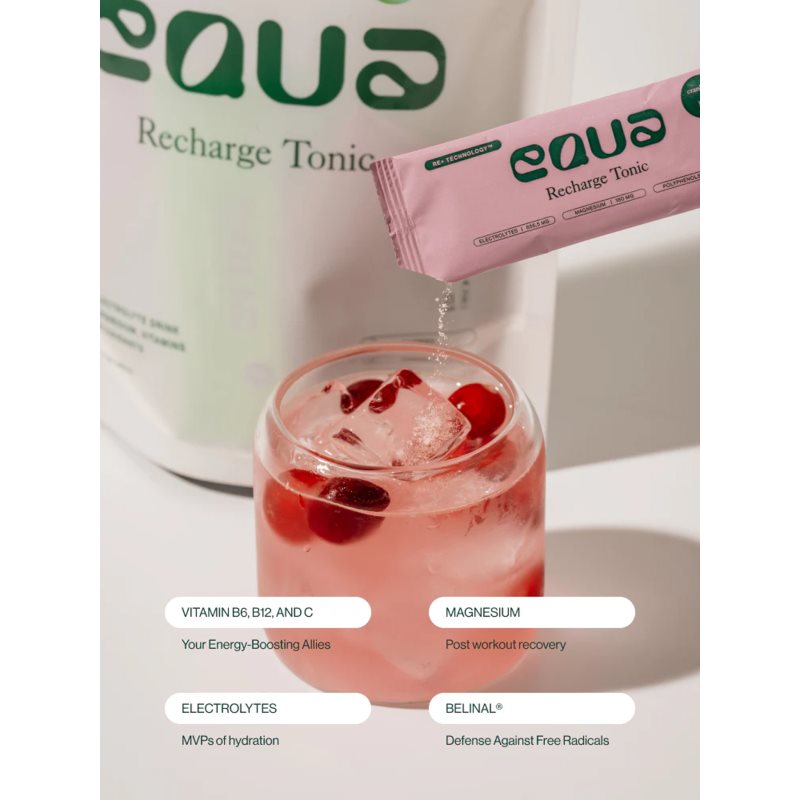 Equa Recharge Tonic rehydratační iontový nápoj k zajištění elektrolytické rovnováhy příchuť Mix –⁠⁠⁠⁠⁠⁠ Cranberry & Lime, Sour Apple, Lime & Mint 21x4 (obrázek 6)