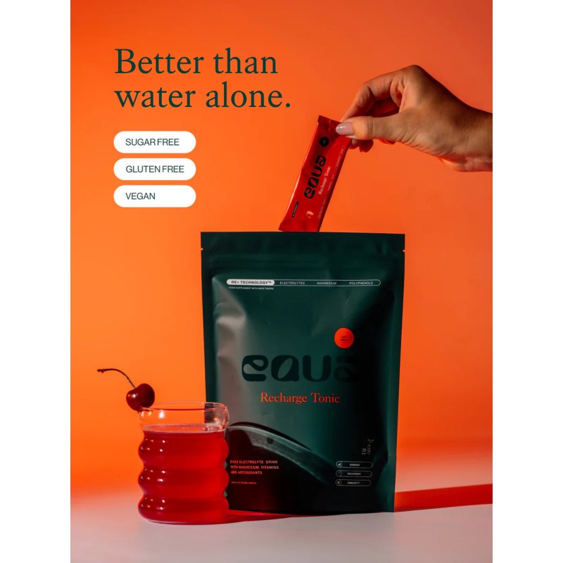 Equa Recharge Tonic rehydratační iontový nápoj k zajištění elektrolytické rovnováhy příchuť Wild Cherry 20x4.5 g (obrázek 3)