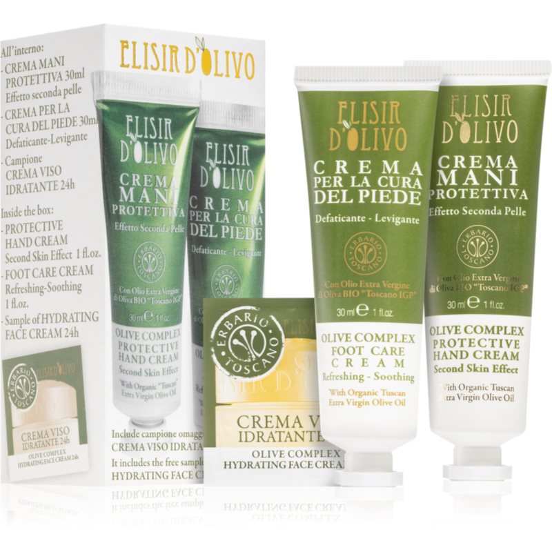 Erbario Toscano Elisir D'Olivo Gift Set (for Hands and Feet)
