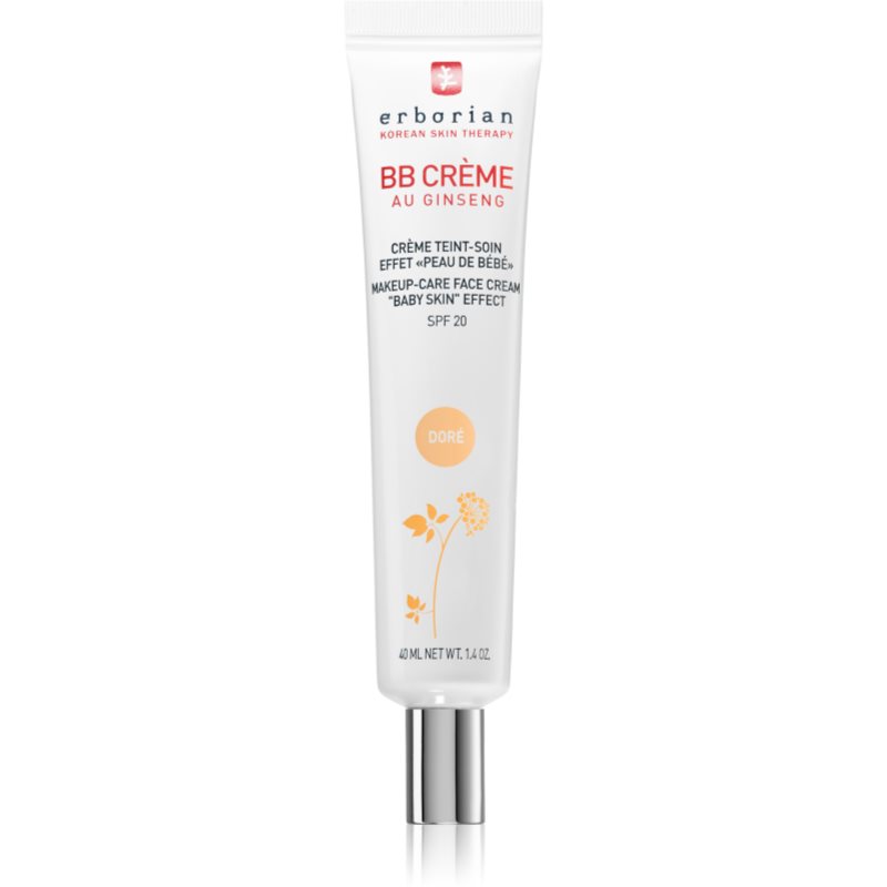 Erborian BB Cream odos išvaizdą gerinantis BB kremas su SPF 20 didelė pakuotė atspalvis Doré 45 ml