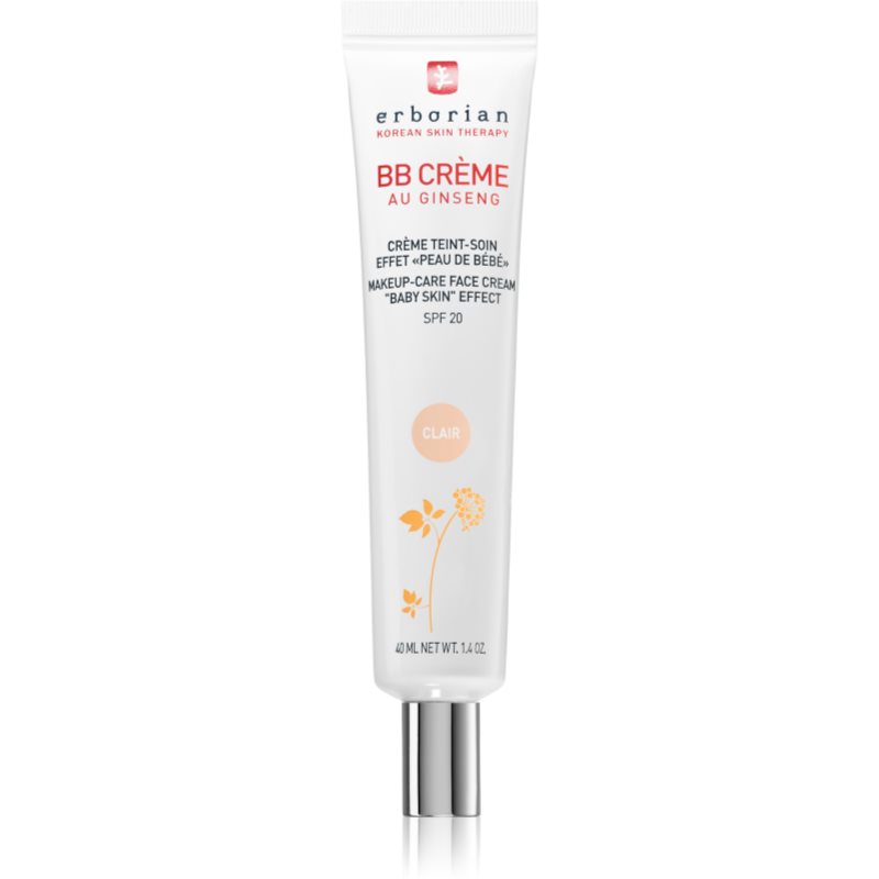 Erborian BB Cream тонуючий крем для ідеальної шкіри обличчя SPF 20 велика упаковка відтінок Clair 40 мл