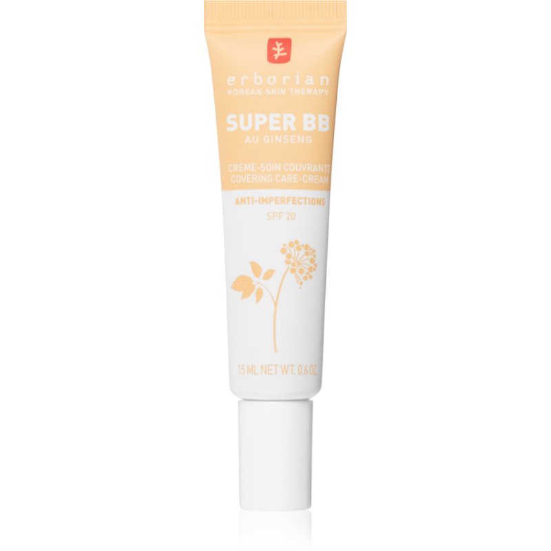 Erborian Super BB BB cream for perfecting even skin tone small pack shade Nude 15 ml
