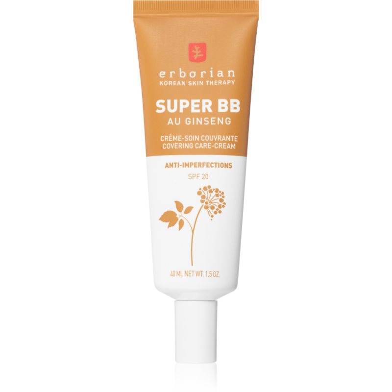 Erborian Super BB ВВ крем за безупречен изравнен тен на кожата SPF 20 цвят Caramel 40 мл.