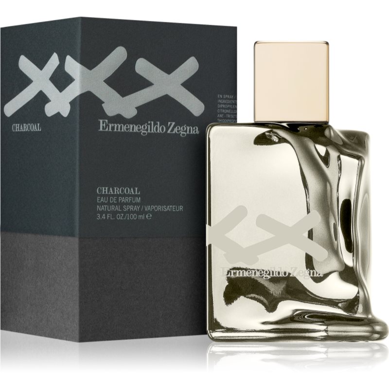 Ermenegildo Zegna XXX Charcoal Eau De Parfum For Men 100 Ml