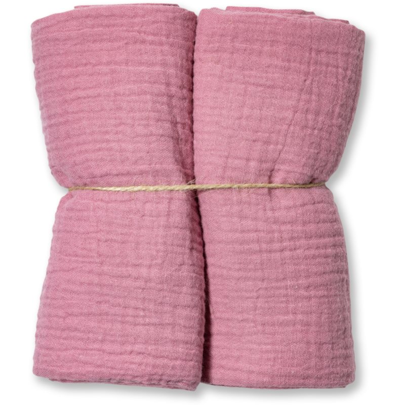 Eseco Muslin Diapers Pink medžiaginės sauskelnės 65 x 65 cm 2 vnt.