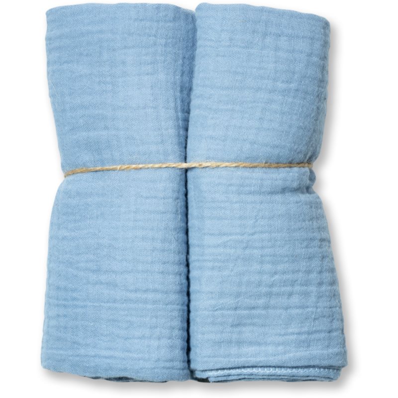 Eseco Muslin Diapers Blue medžiaginės sauskelnės 65 x 65 cm 2 vnt.