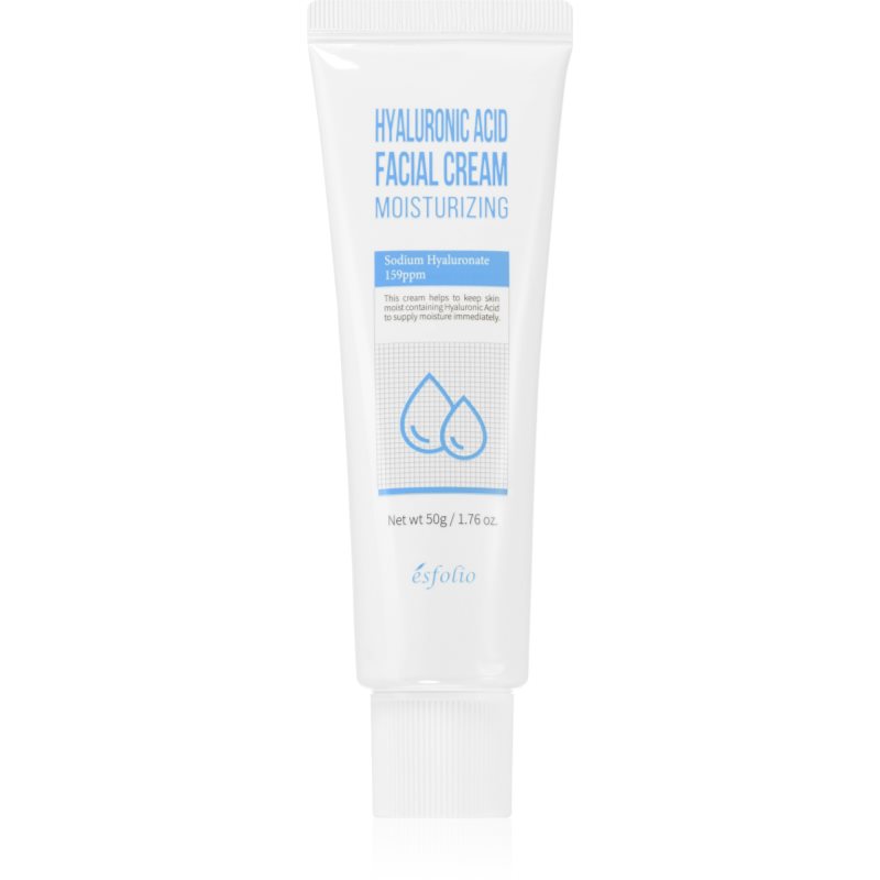 esfolio Hyaluronic Acid Moisturizing hydratační krém na obličej s kyselinou hyaluronovou 50 ml