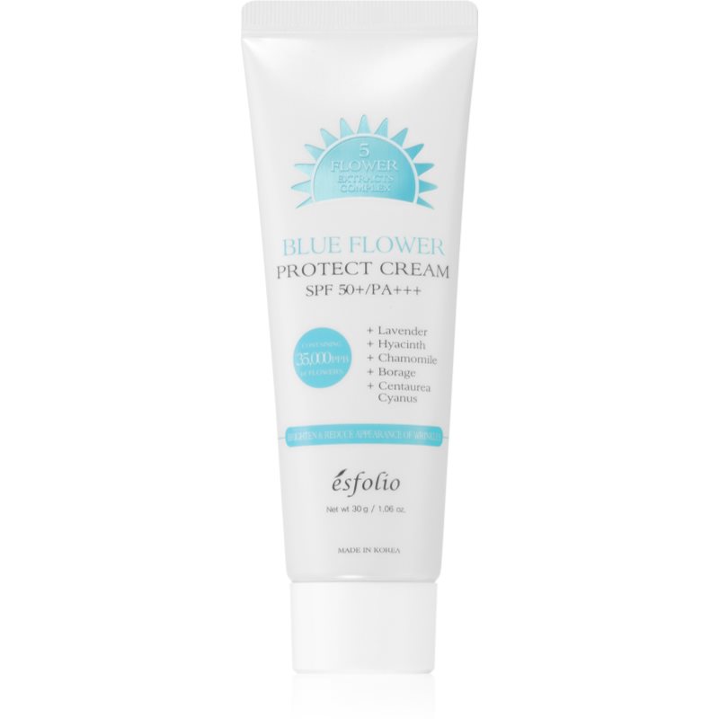 Esfolio Protect Cream Blue Flower Hydro-protective Cream SPF 50+ 30 G