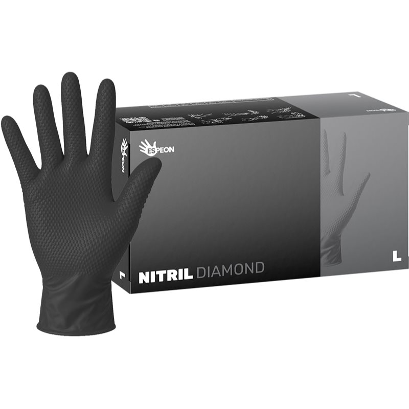 Espeon Diamond3 guantes de nitrilo sin talco tamaño L 2x50 ud