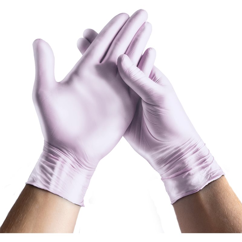 Espeon Nitril Sparkle Pearlescent Violet Nitrile Powder-free Gloves Size M 2x50 Pc