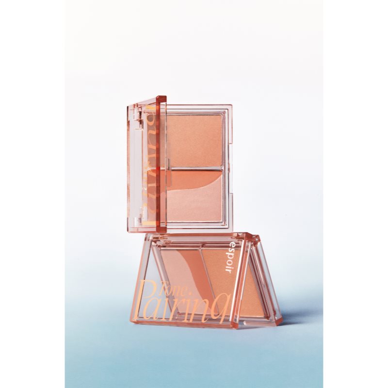 espoir Tone Pairing Cheek trio tvářenka pro dokonalý vzhled odstín Peach Fizz 9 g (obrázek 4)