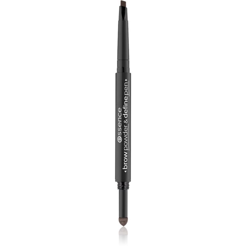 Essence Brow Powder & Define Pen tikslusis antakių pieštukas atspalvis 04 deep brown 0,4 g