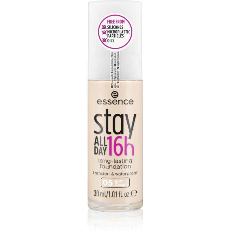 

Essence Stay ALL DAY 16h водостійкий тональний крем відтінок 05 Soft Cream