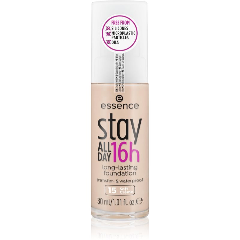 Essence Stay ALL DAY 16h Waterproof Foundation Shade 15 Soft Creme 30 Ml