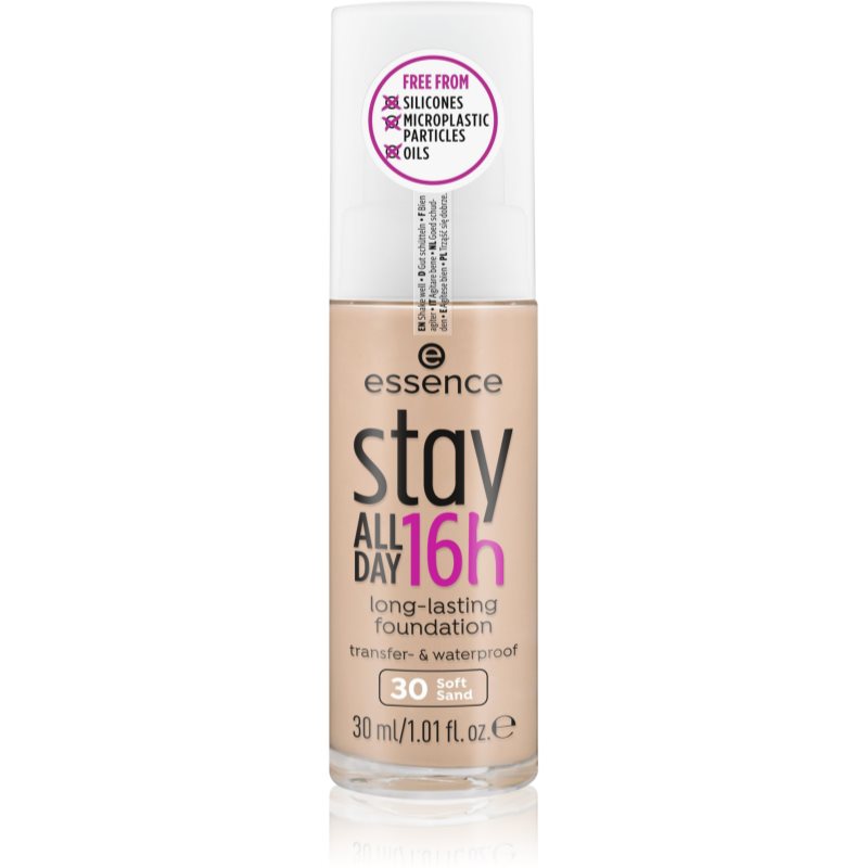 Essence Stay ALL DAY 16h waterproof foundation shade 30 Soft Sand 30 ml
