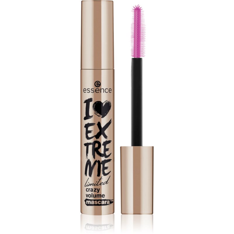 

Essence The Glowing Golds I Love Extreme об'ємна туш для вій відтінок Black