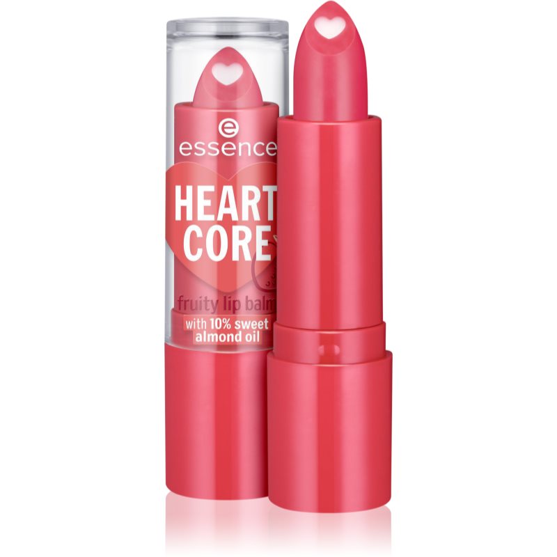 Essence HEART CORE lip balm shade 02 Strawberry 3 g
