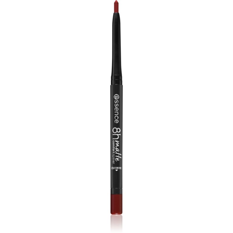 Essence 8h Matte Comfort матуючий олівець для губ з точилкою відтінок 08 Dark Berry 0,3 гр