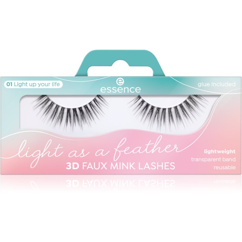 Essence Light as a feather 3D faux mink изкуствени мигли 02 All about light 2 бр.