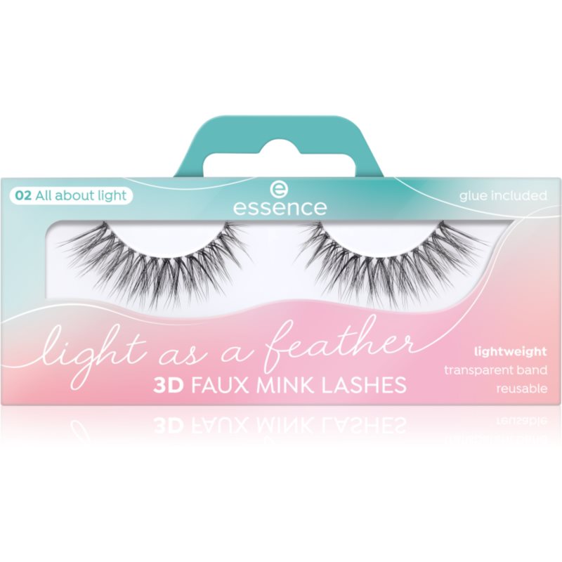 Essence Light As A Feather 3D Faux Mink штучні вії 02 All About Light 2 кс