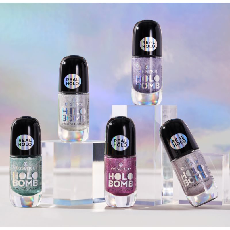 Essence HOLO BOMB лак для нігтів з голографічним ефектом відтінок 02 - Holo Moly 11 мл