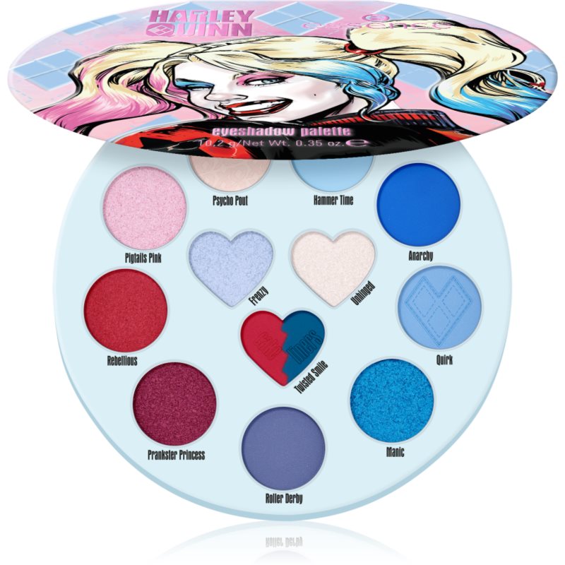 essence Harley Quinn paletă cu farduri de ochi culoare 02 Mad Love 10,2 g