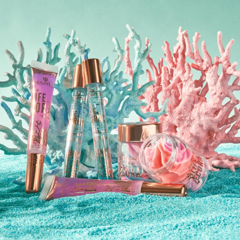Essence LIFE In CORAL Brillant à Lèvres Teinte 01 Sun Risin' Reef! 10 Ml