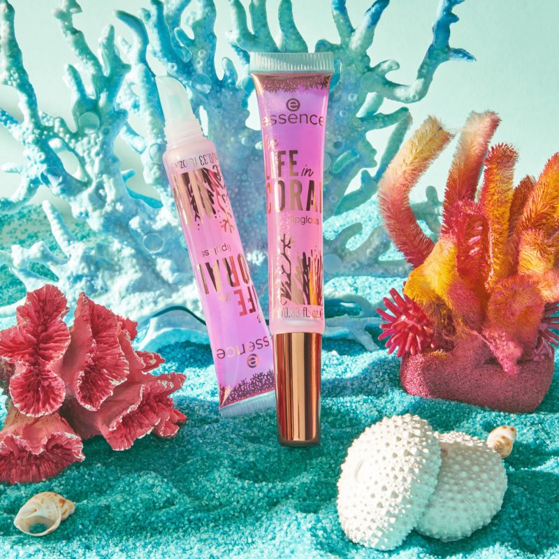 Essence LIFE In CORAL Brillant à Lèvres Teinte 01 Sun Risin' Reef! 10 Ml