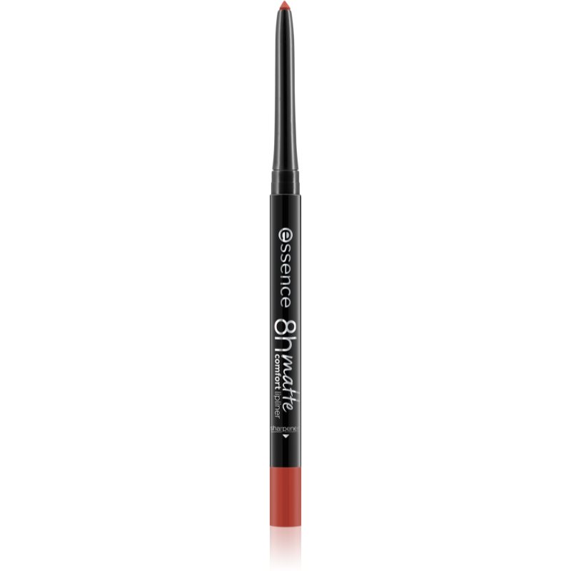 essence 8h Matte Comfort mat svinčnik za ustnice s šilčkom odtenek 18 Cherry On Top 0,3 g