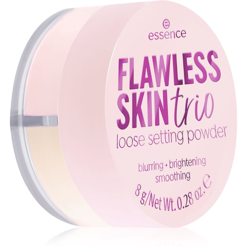 essence Flawless Skin Trio розсипчаста фіксувальна пудра 8 гр