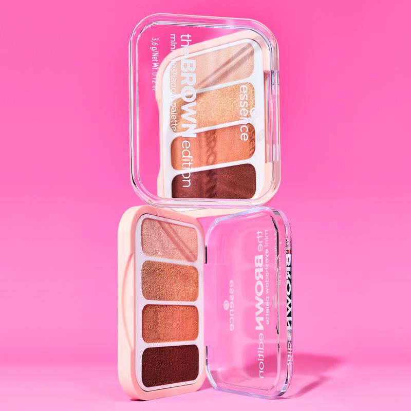 essence The Brown Edition paletka očních stínů mini 3.6 g (obrázek 10)
