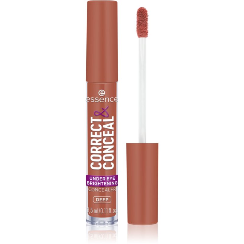 essence CORRECT & CONCEAL posvjetljujući korektor protiv podočnjaka nijansa 40 Deep 3 ml