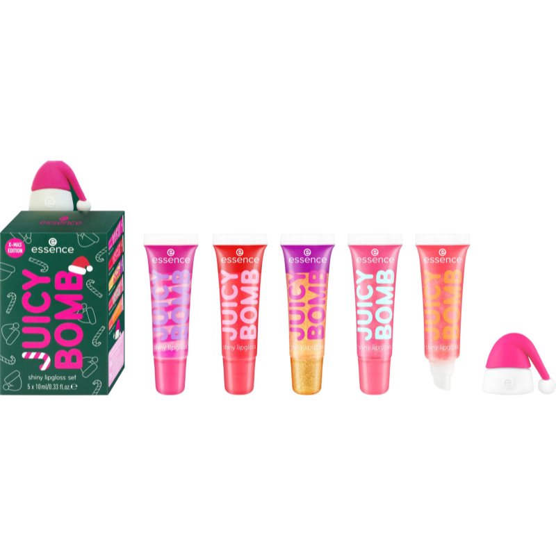 essence Juicy Bomb lote de regalo para labios 01 Holly Jolly, Juicy