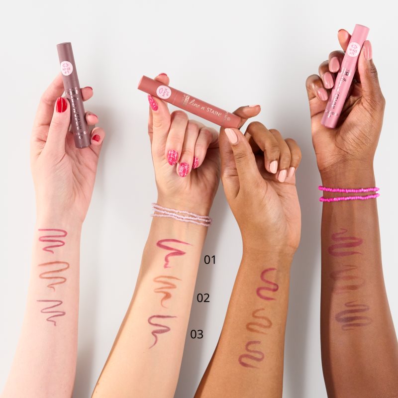 essence line n' STAIN! konturovací tužka na rty odstín 02 Must Have Brown 2.5 ml (obrázek 9)