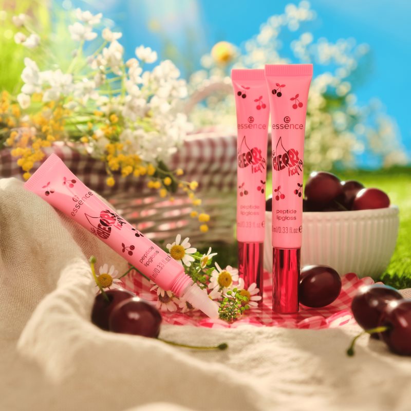 essence SO CHERRY happy ajakfény peptidekkel árnyalat 02 Cherry, Cherry Baby! 10 ml termék 2. képe