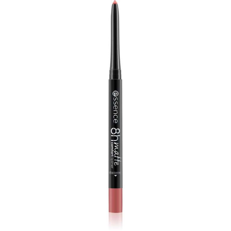 essence 8h Matte Comfort matná tužka na rty s ořezávátkem odstín 20 Mauve Mirage 0.3 g