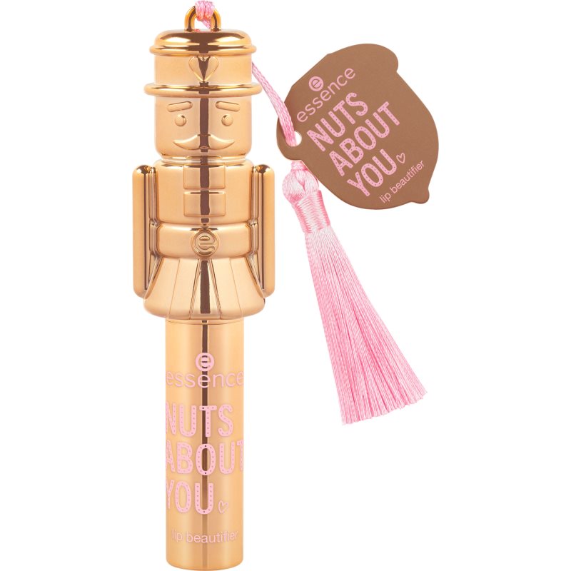 essence Nuts About You lesklý balzam na pery s trblietkami odtieň 01 What's Crackin'? 1.5 g
