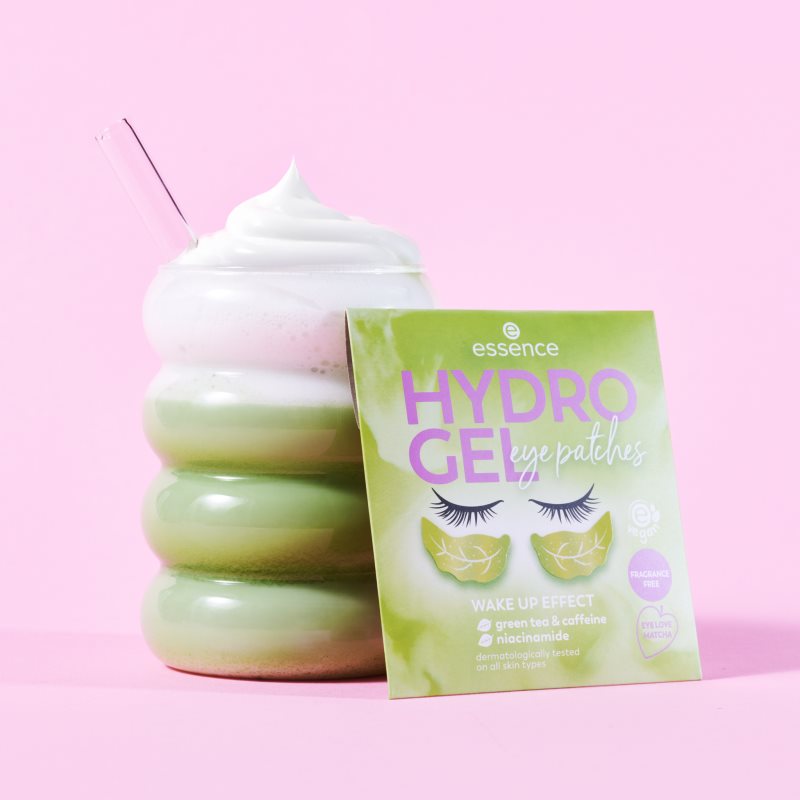 essence HYDRO GEL hydrogelová maska na oční okolí Eye Love Matcha 1 pár (obrázek 5)