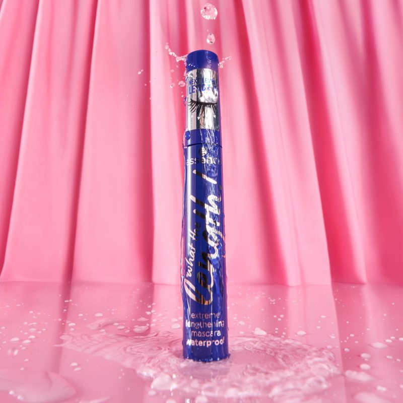 essence What The Length! voděodolná prodlužující řasenka odstín 02 Black Waterproof 10 ml (obrázek 9)
