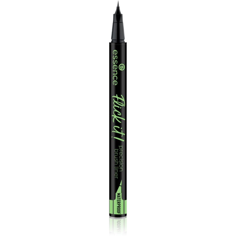essence Flick it! Precízna vodeodolná linka na oči odtieň 01 Black 0.5 ml