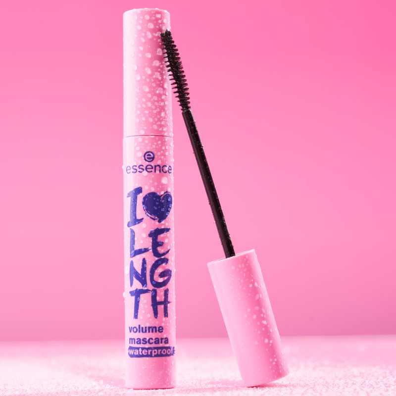 essence I LOVE LENGTH voděodolná řasenka pro objem odstín 01 Ultra Black 9 ml (obrázek 9)