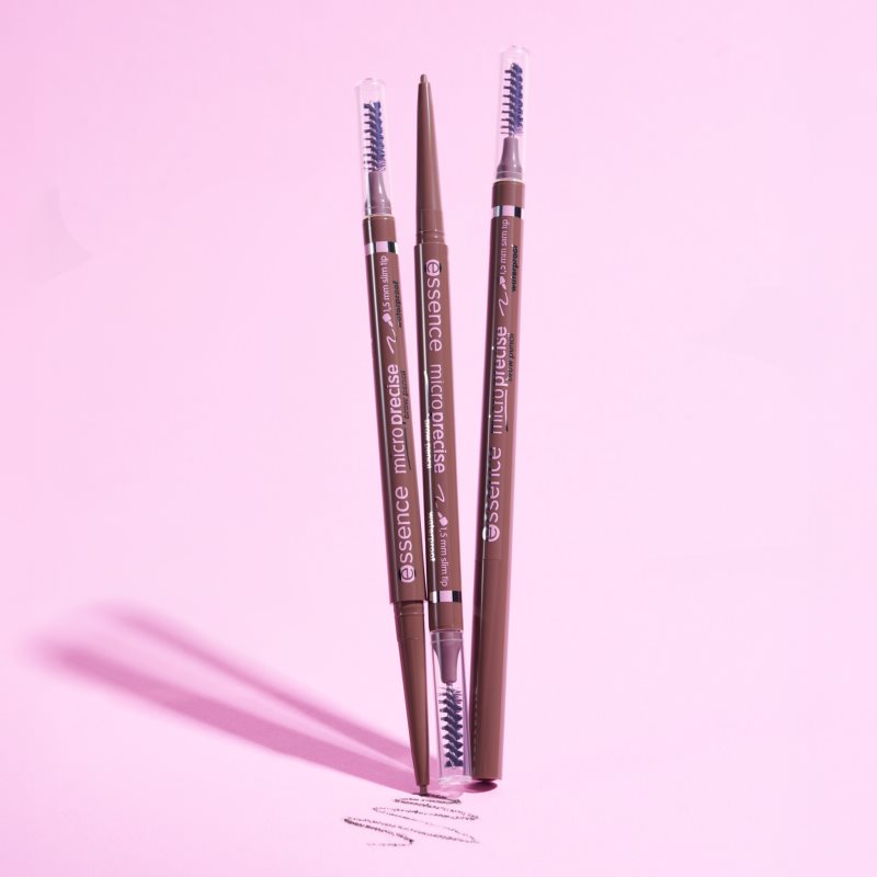 essence Micro Precise voděodolná tužka na obočí s kartáčkem odstín 02 Taupe 0.05 g (obrázek 8)
