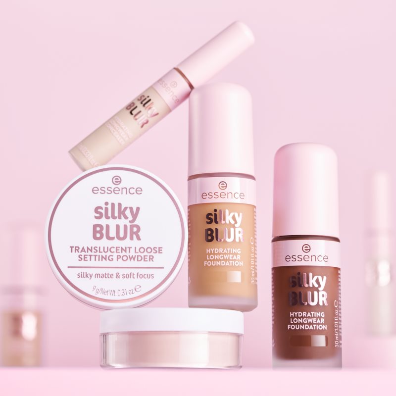 essence silky BLUR přirozeně krycí hydratační make-up pro matný vzhled odstín 185 30 ml (obrázek 9)